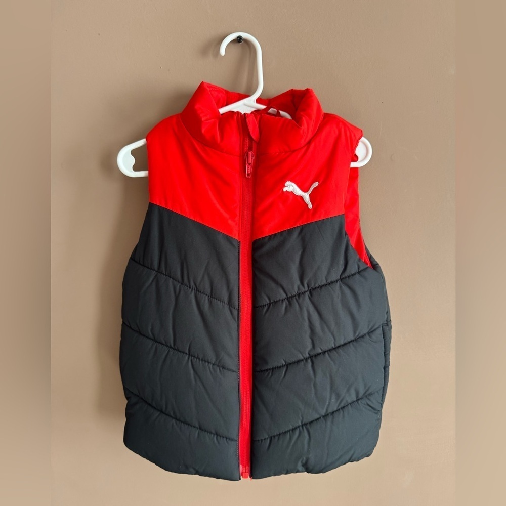 Toddler Puma Red Puffer Vest